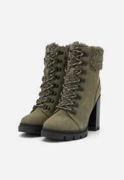 Anna Field Leather - Veterboots - Khaki -Anna Field Verkoop 5351ec4084c242d6a16e56ca22fd1479